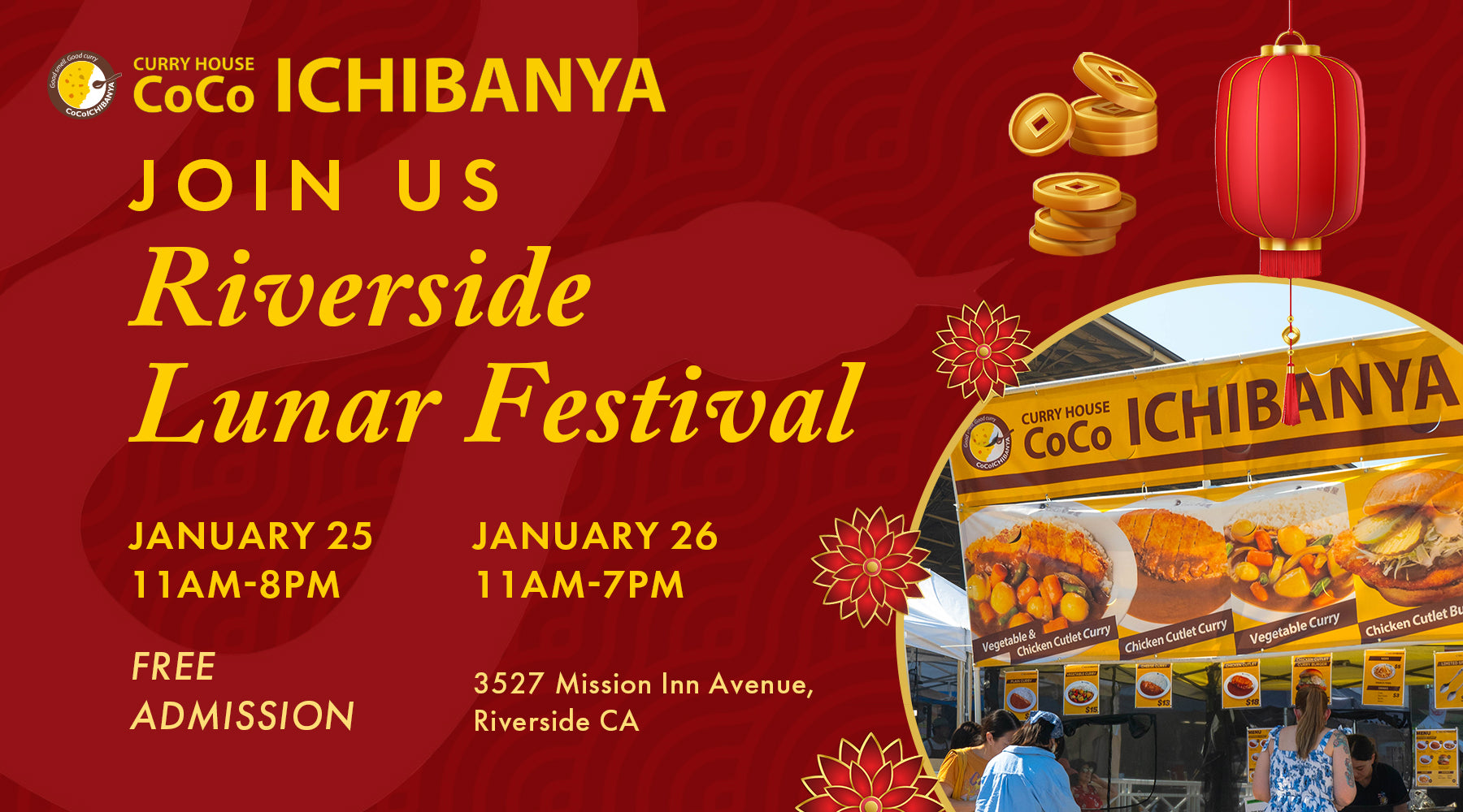 Join us at the Riverside Lunar Festival CoCo Ichibanya USA